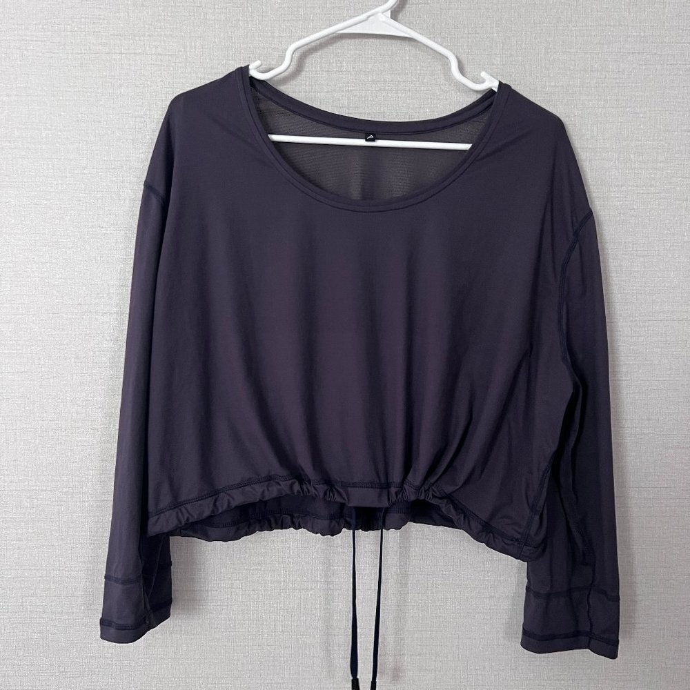 P'tula Molly Freestyle Cinch‎ Athletic Crop Top Black Women's Medium